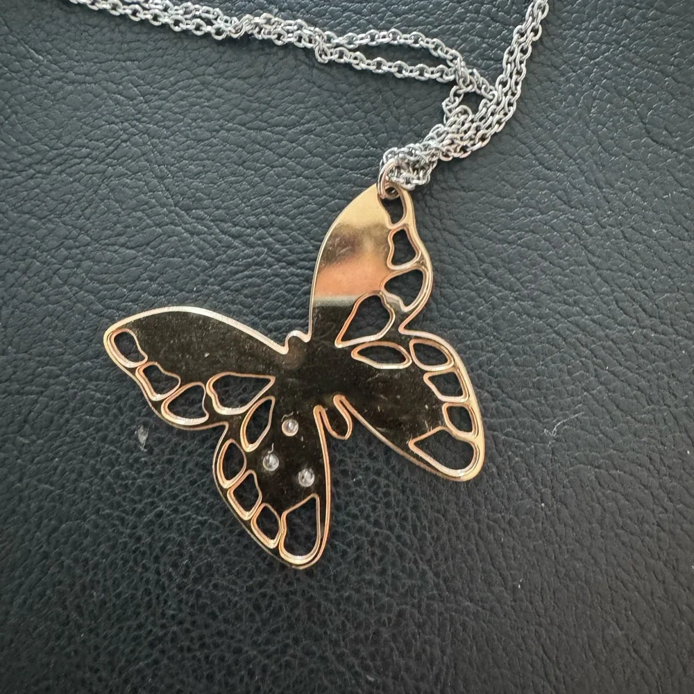 NOMINATION Gold Butterfly Pendant Necklace -Italian Brand 🇮🇹 - Picture 7 of 8
